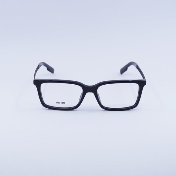 Kenzo KZ50016U 001 Eyeglasses Shiny Black 52mm Square Frame - Picture 3 of 11